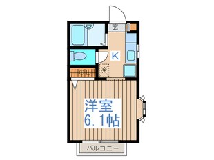 コーポ五十川 ２の物件間取画像